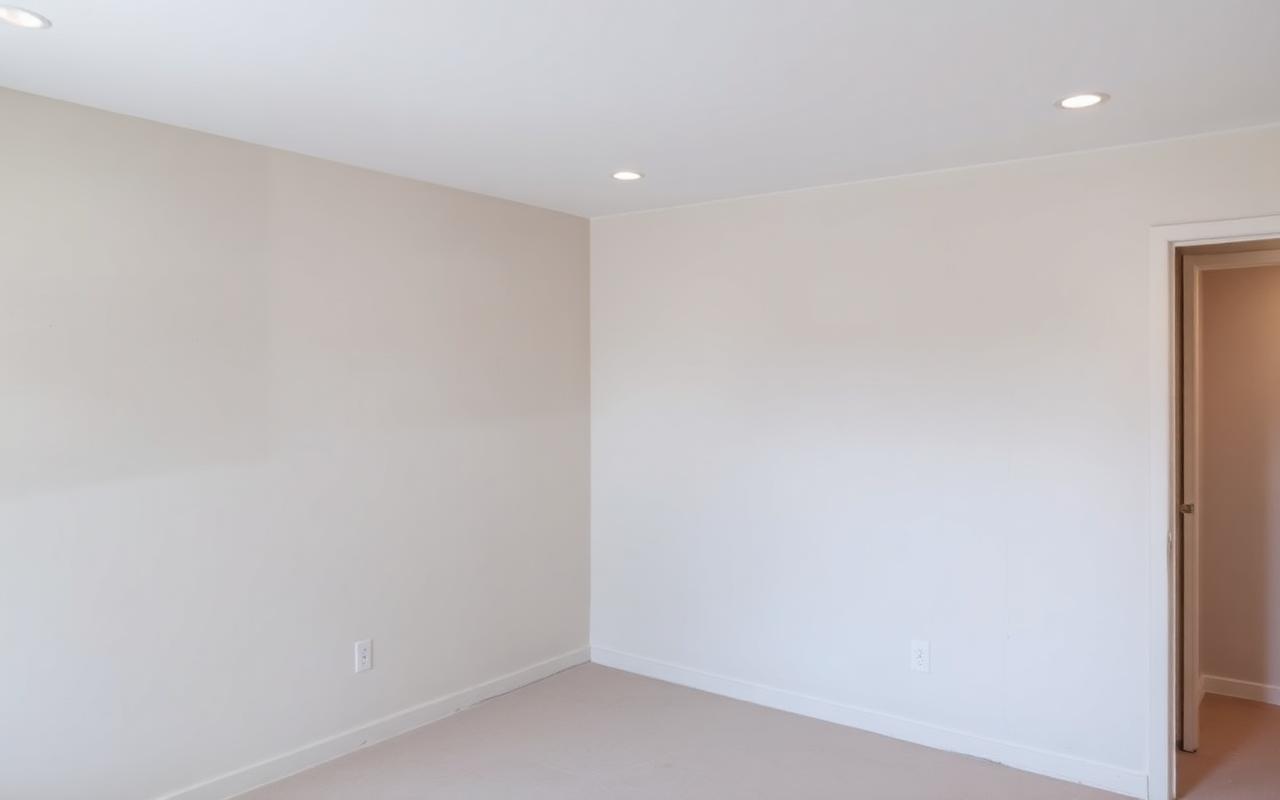 Finished drywall, ready for paint