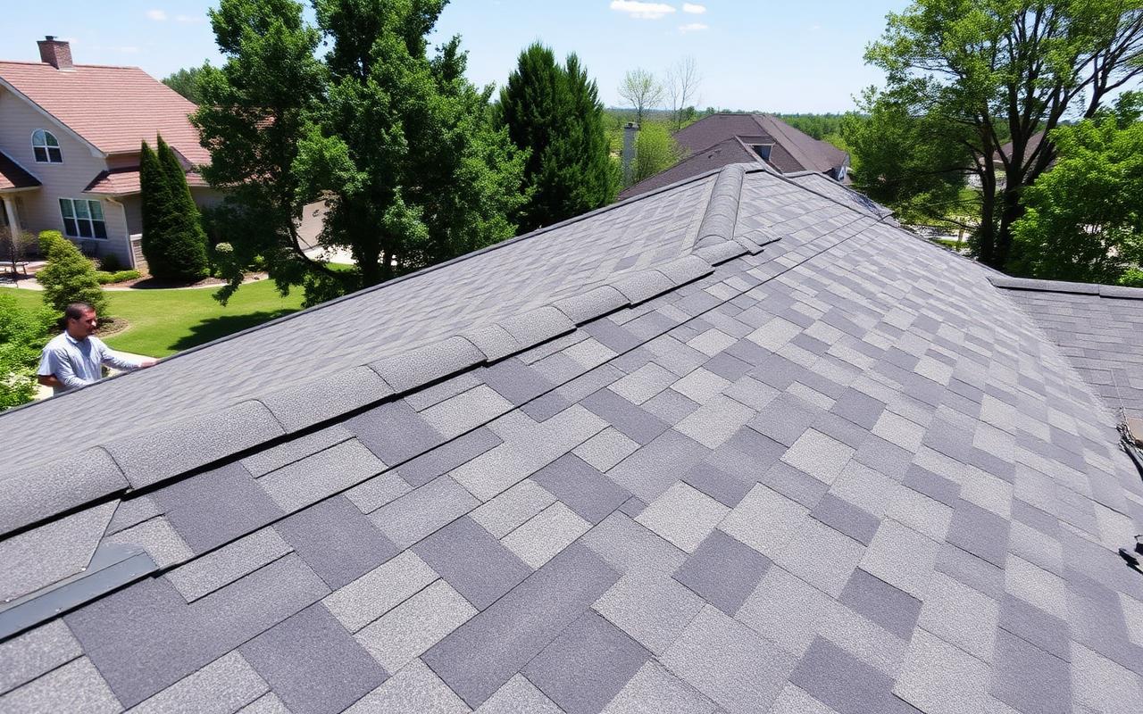 New asphalt shingle roof